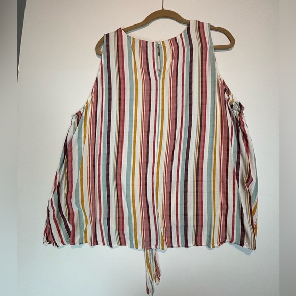 Lane Bryant Multicolor Striped Tank Top - Picture 7 of 10